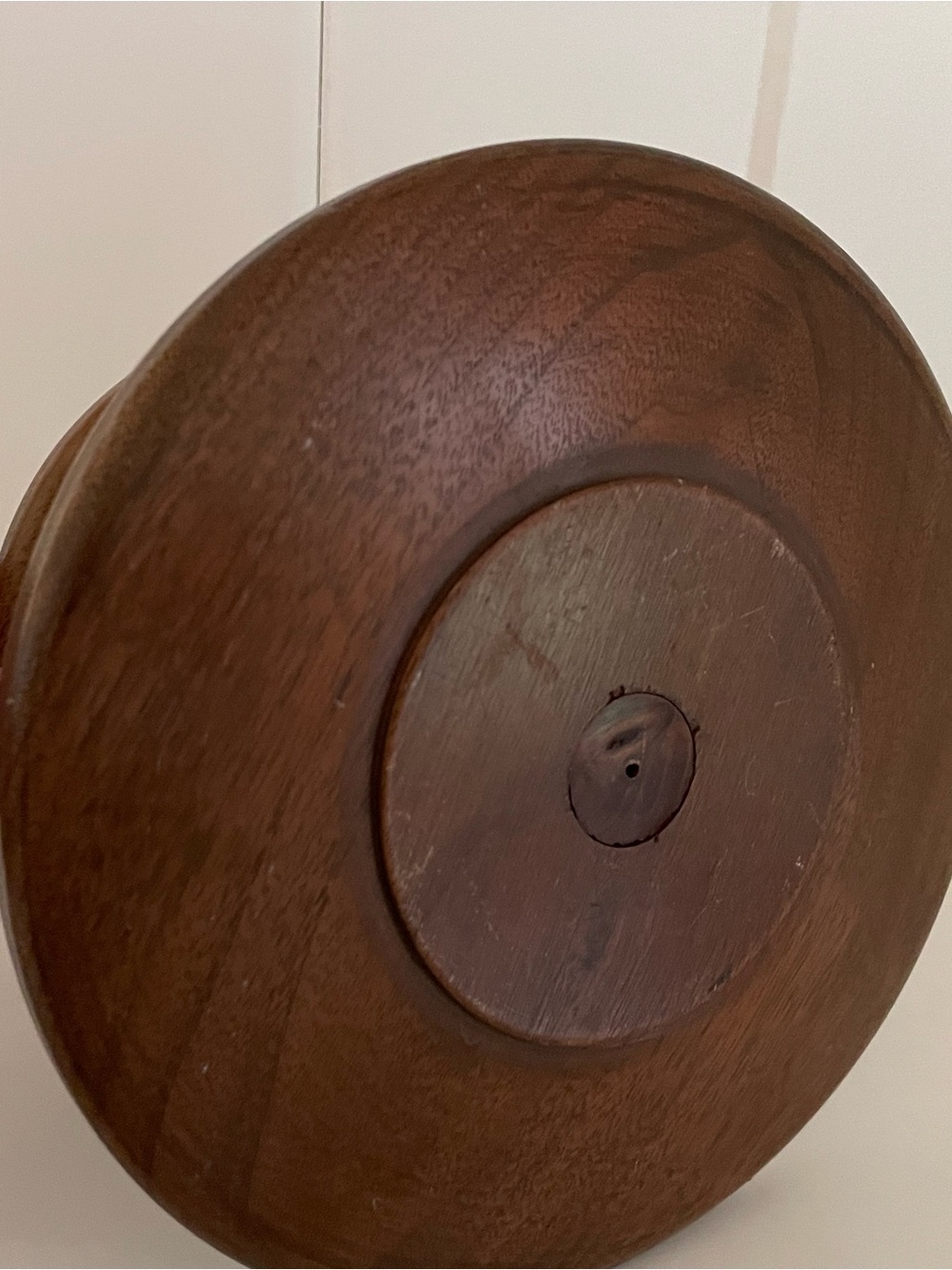 Two-Tier Wood Display Stand in Rich Brown - Picture 4 of 4